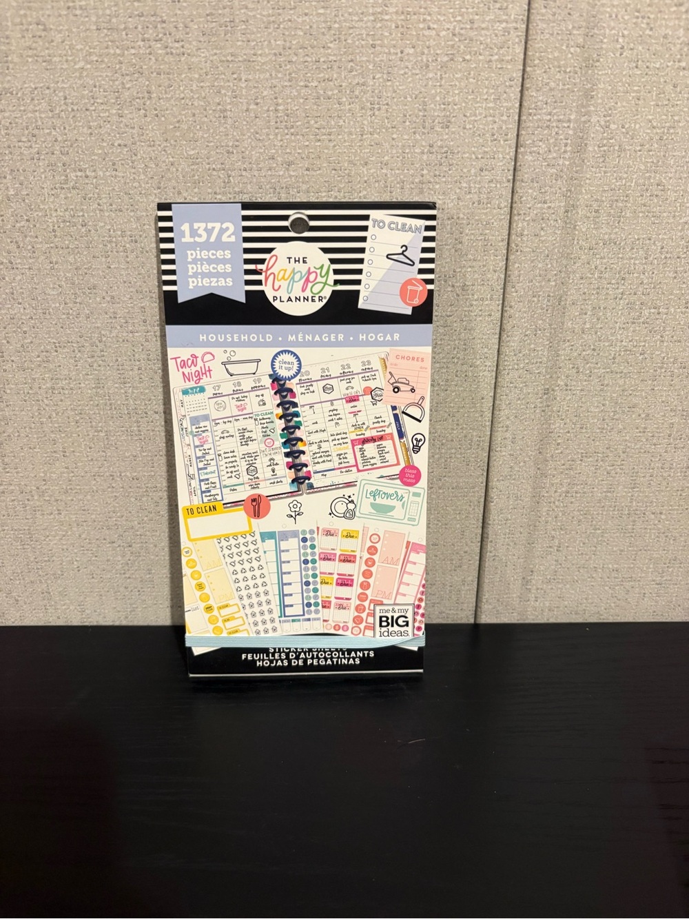 The Happy Planner Sticker Pack - White, Black, Pink, Yellow, Blue, Green